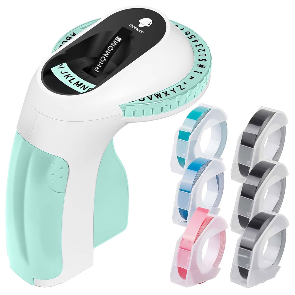 Label Printer Tape - Drukarka etykiet z wytłaczanymi napisami E975,