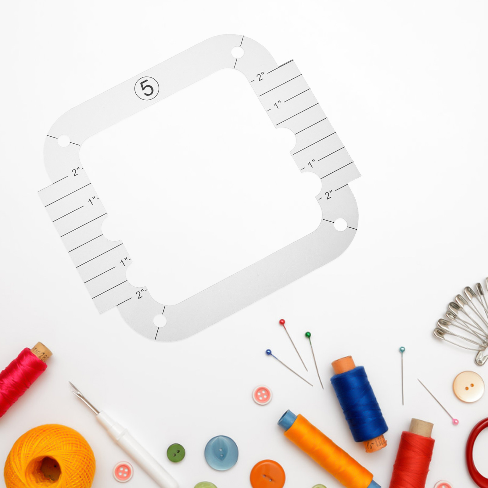 Ruler Set Transparent - 3-częściowy zestaw przezroczystych akrylowych linijek do