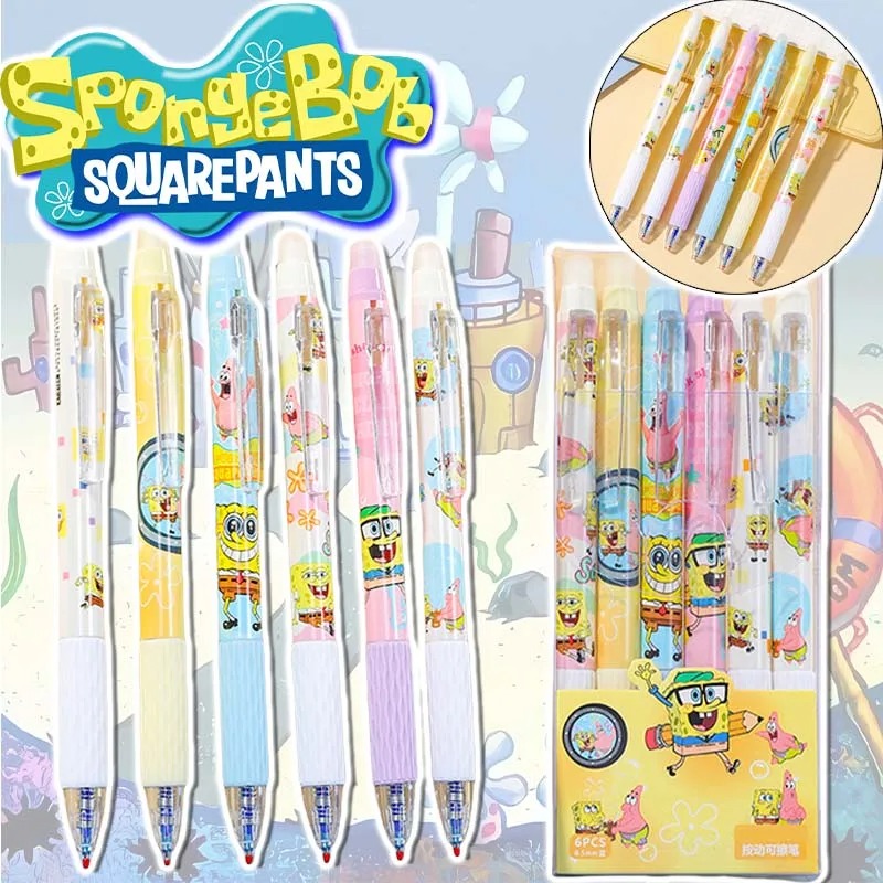 Gel Ink Pen Set - 6 sztuk/zestaw Śmieszne długopisy z gąbką