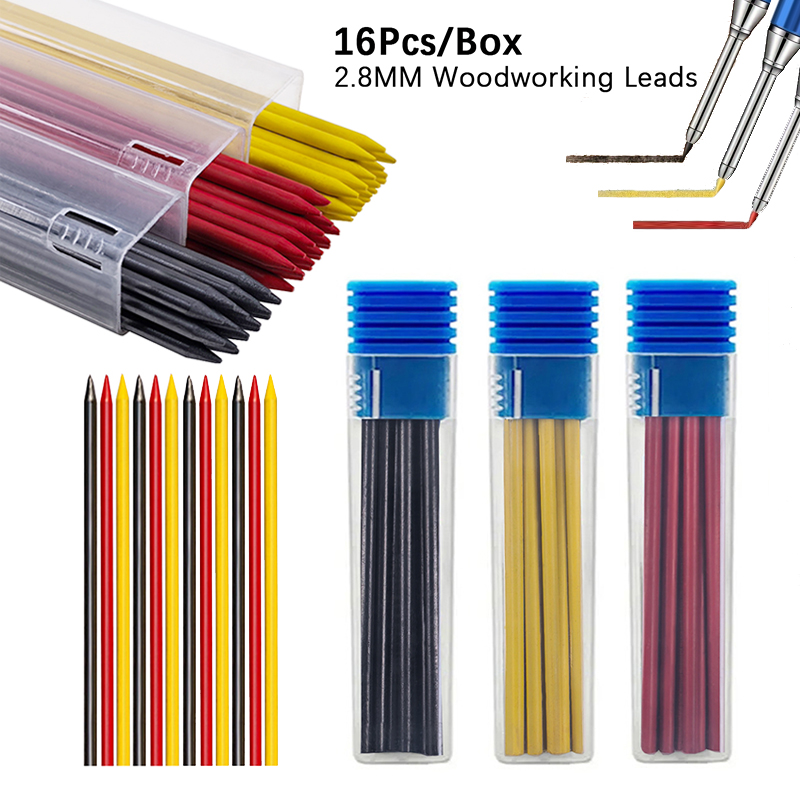 Mechanical Pencil Lead - 16 sztuk/pudło 2.8mm 2B stały ołówek