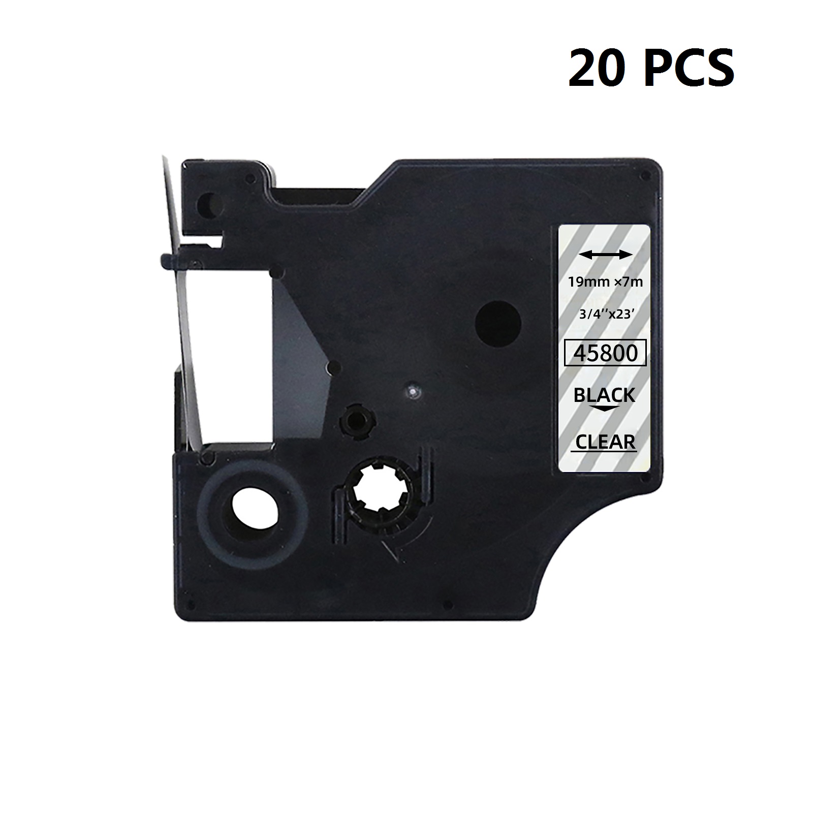 Label Printer Tape - 20 szt. Wysokiej Jakości Kompatybilnych Taśm