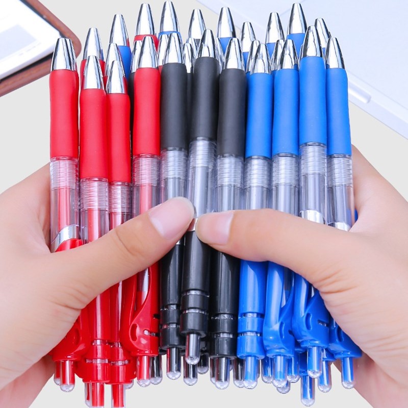 Stationery Office And School Supply Stores - Automatyczny długopis żelowy 0.5mm czarny czerwony