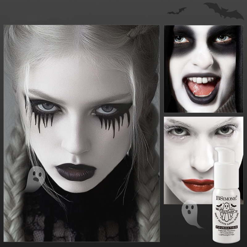 Correction Fluid White - Matujący biały podkład w płynie, kryjący