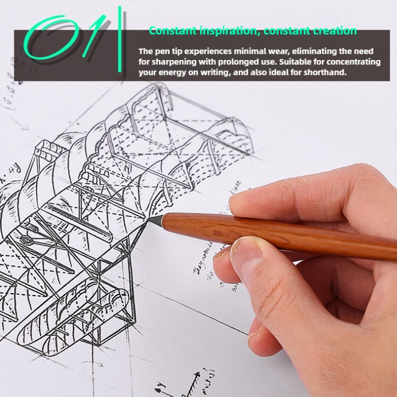 Drewniany Wieczny Ołówek Bez T – Office Stationery And Supply recenzja i cena