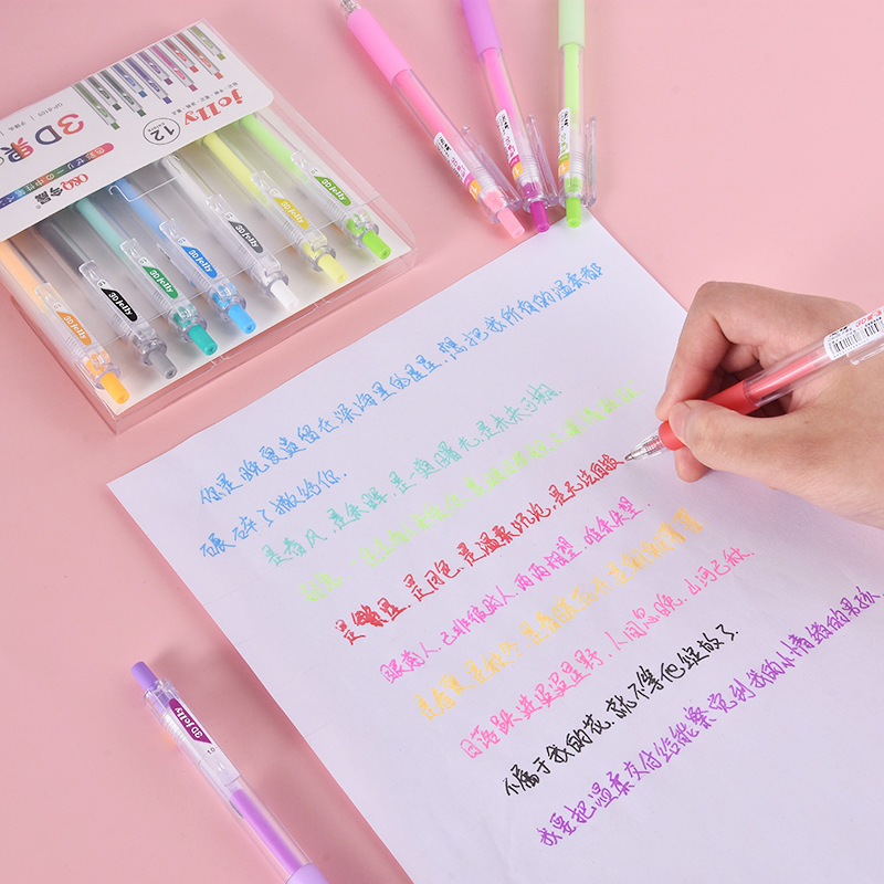 Trójwymiarowy długopis żelowy  – Gel Ink Pen Set recenzja i cena