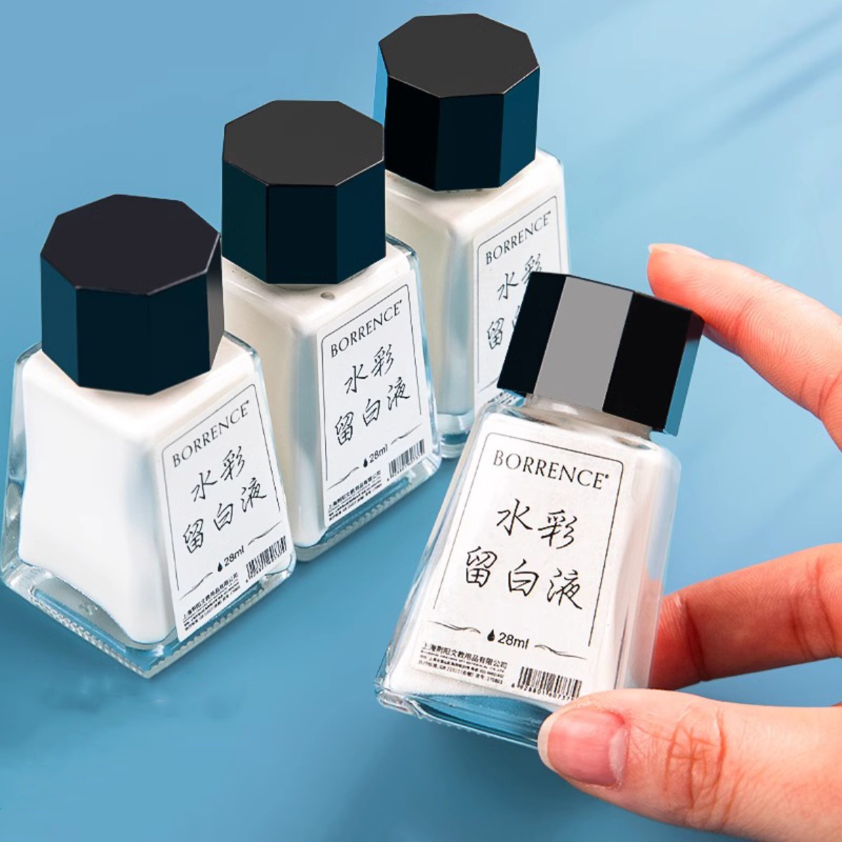 Borrence 28ml akwarelowy płyn  – Correction Fluid White recenzja i cena