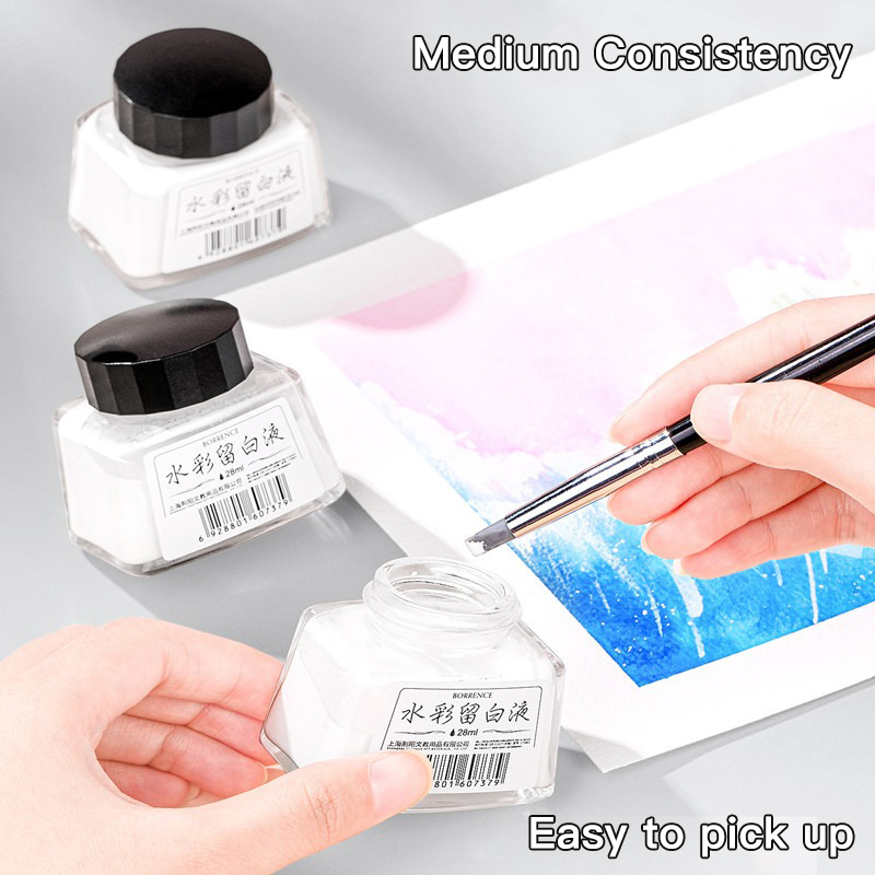 Borrence 28ml akwarelowy płyn  – Correction Fluid White recenzja i cena