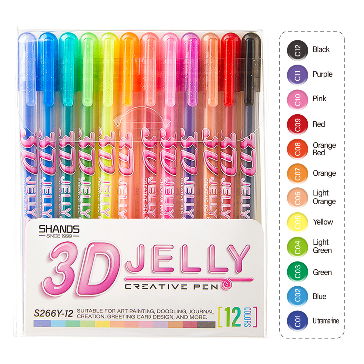 SHANDS 12PCS Zestaw długopisów – Gel Ink Pen Set recenzja i cena