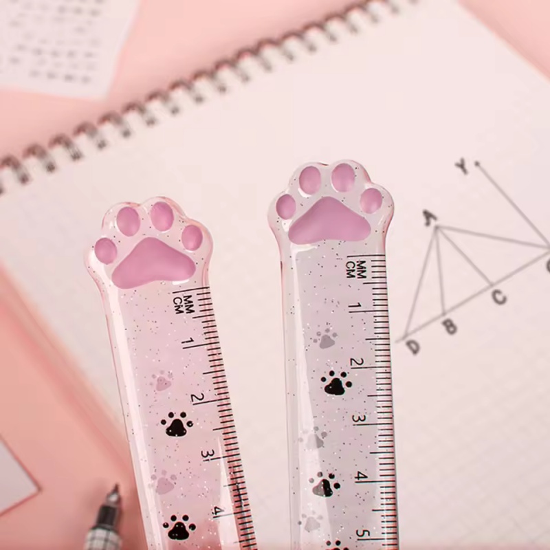 Linijka z motywem kociej łapki – Ruler Set Transparent recenzja i cena