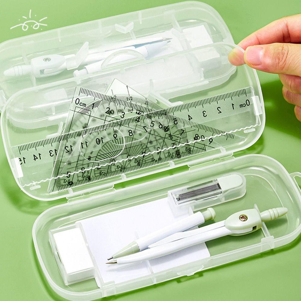 8-częściowy zestaw plastikowyc – Ruler Set Transparent recenzja i cena