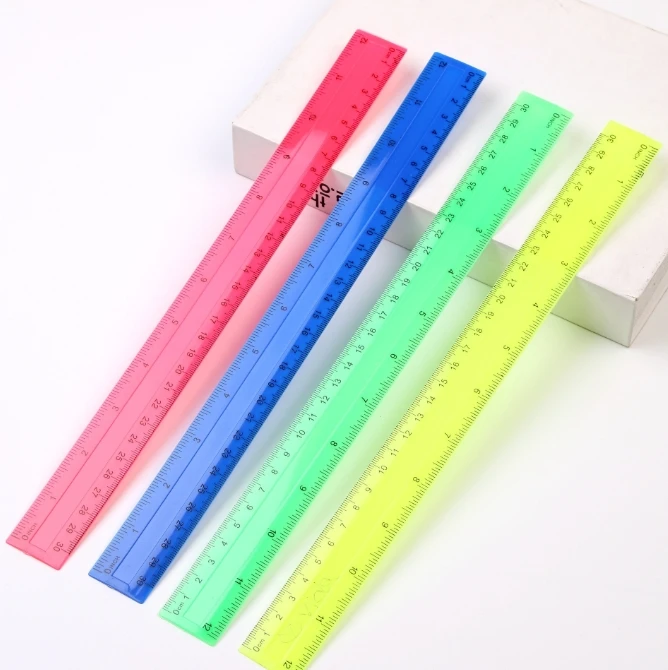 4 sztuk/paczka kolorowe przezr – Ruler Set Transparent recenzja i cena