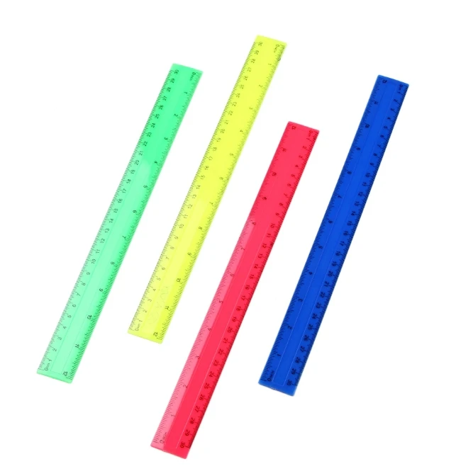 4 sztuk/paczka kolorowe przezr – Ruler Set Transparent recenzja i cena