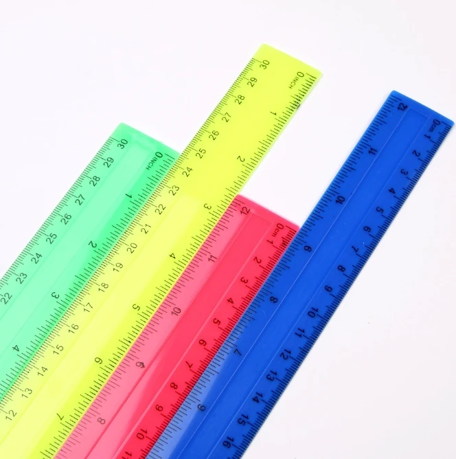4 sztuk/paczka kolorowe przezr – Ruler Set Transparent recenzja i cena
