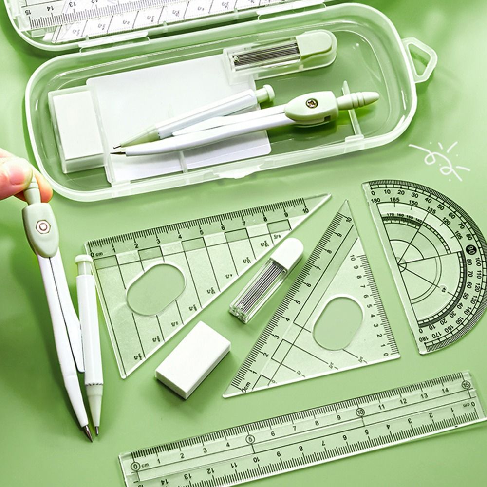 8-częściowy zestaw: plastikowa – Ruler Set Transparent recenzja i cena