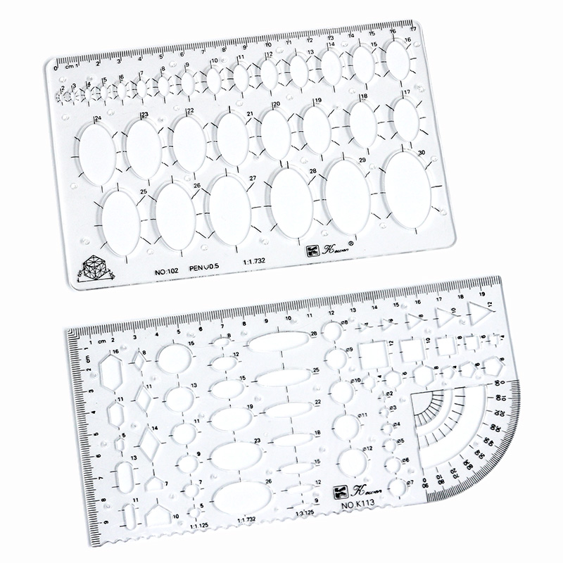 Przezroczysty rozmiar rysunku  – Ruler Set Transparent recenzja i cena